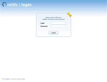 Tablet Screenshot of login2.netlife.no